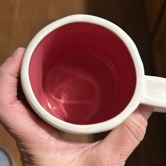 Starbucks "Inspire" Hand Painted Pink Flower Coffee Mug Cup 10oz 2008 NEW - Picture 3 of 4